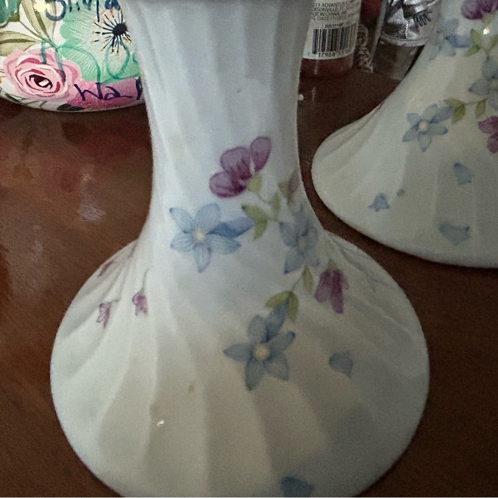 Vintage Candlesticks Haviland fine bone china - Picture 4 of 5